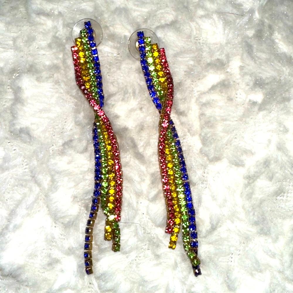 Sparkle multi colored earrings